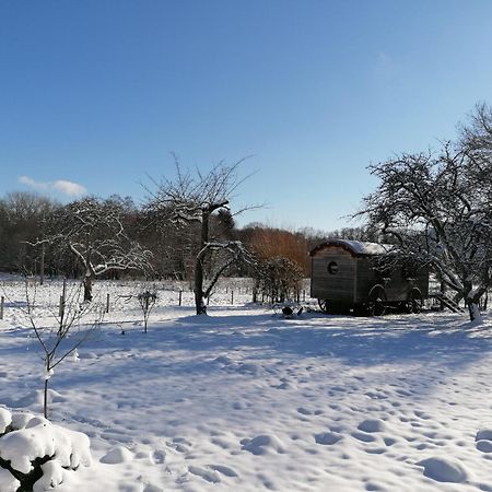 Bed and Breakfast Roulotte Le Temps De Rever Saint-Michel-sur-Meurthe Exteriér fotografie